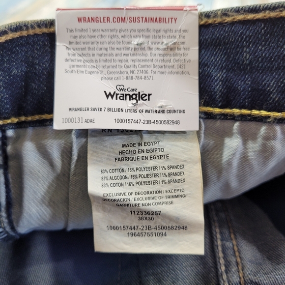 Wrangler Classic Blue Denim Jeans - Picture 7 of 11